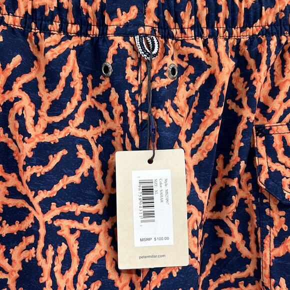 Peter Millar Crowned Coral Swim Trunks - Sahar - XL - New with tags - Picture 5 of 7